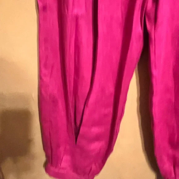 Farm Rio S Barbie Pink Linen Pants - Picture 6 of 8